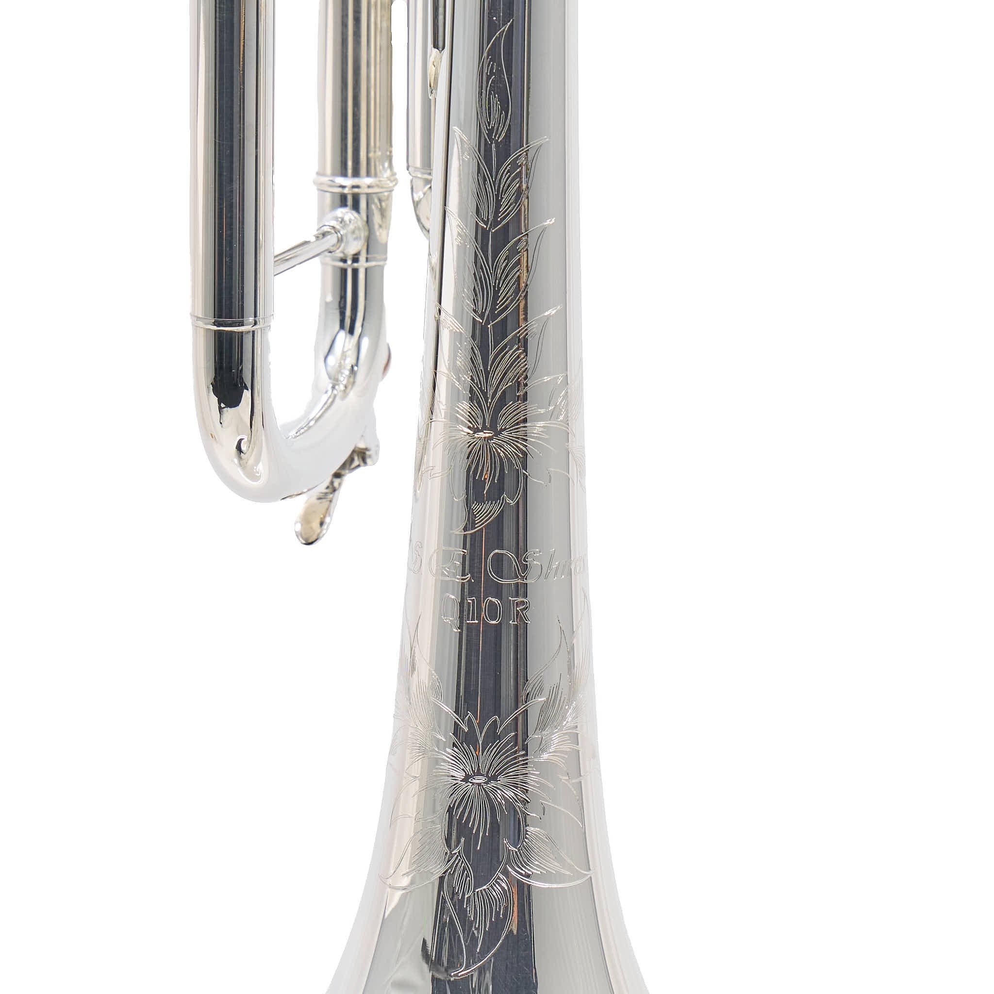 S.E. Shires Q10RS Professional Bb Trumpet in Silver Plate