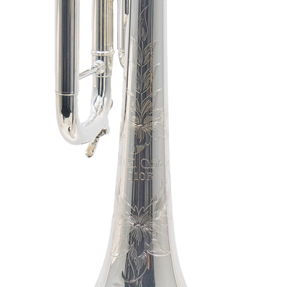 S.E. Shires Q10RS Professional Bb Trumpet in Silver Plate