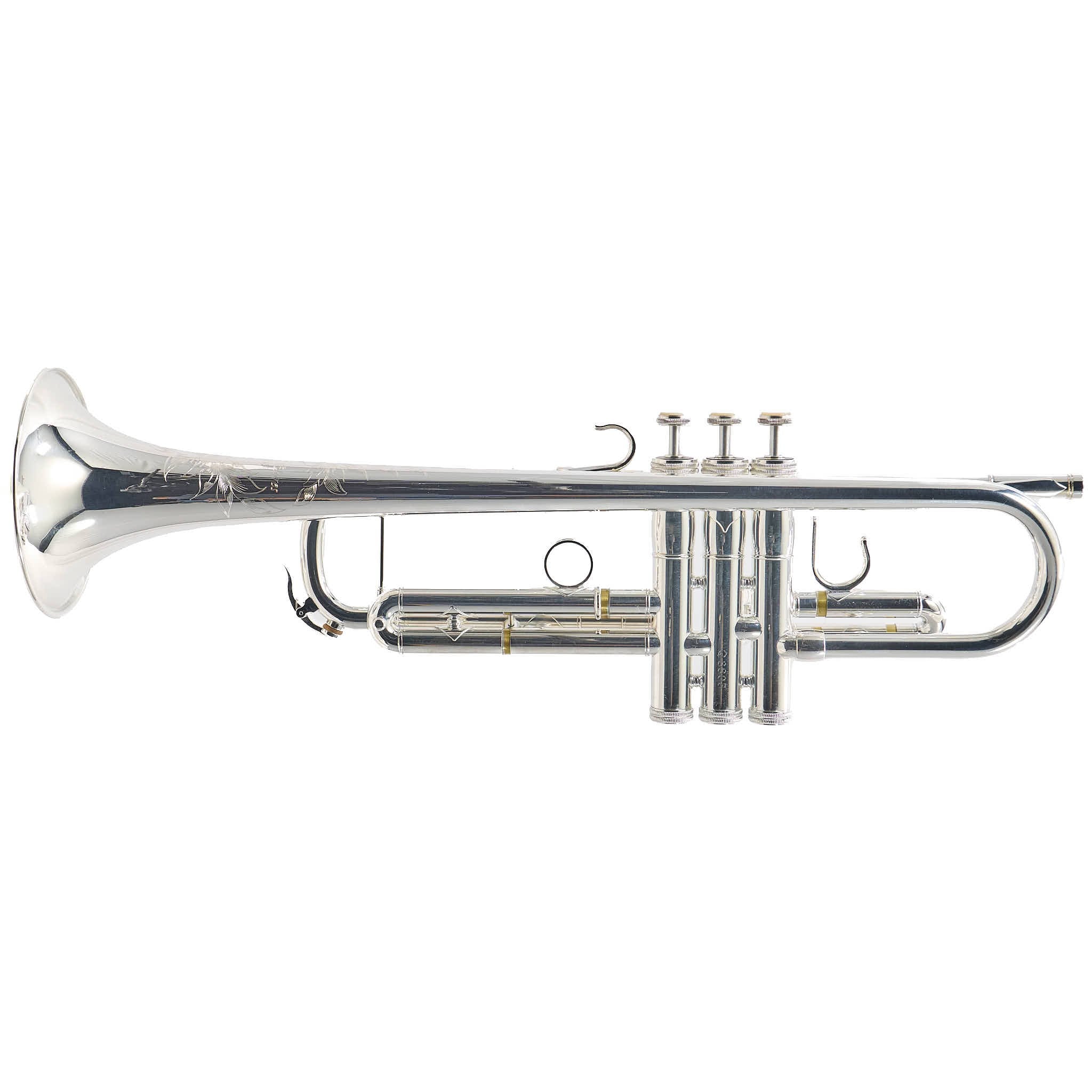 S.E. Shires Q10RS Professional Bb Trumpet in Silver Plate