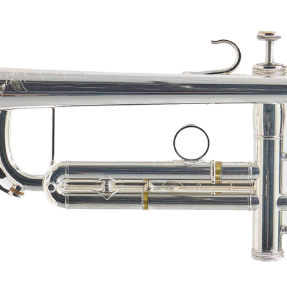 S.E. Shires Q10RS Professional Bb Trumpet in Silver Plate