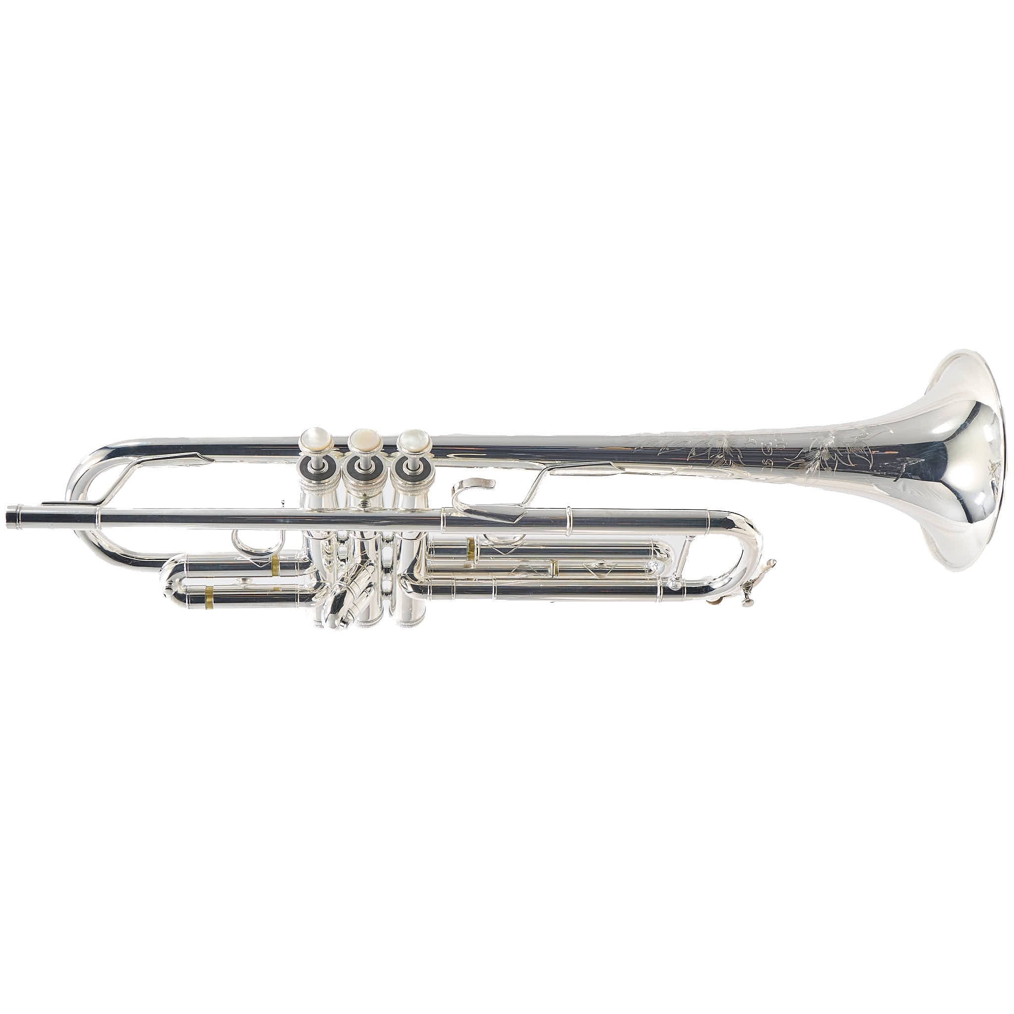 S.E. Shires Q10RS Professional Bb Trumpet in Silver Plate