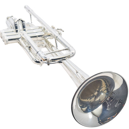 S.E. Shires Q10RS Professional Bb Trumpet in Silver Plate