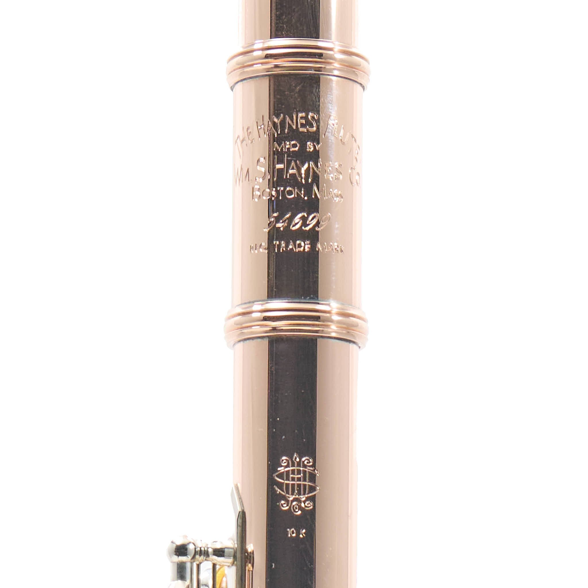 William S. Haynes Custom 10K Gold Flute with Offset G, C# Trill, Split E, B Foot