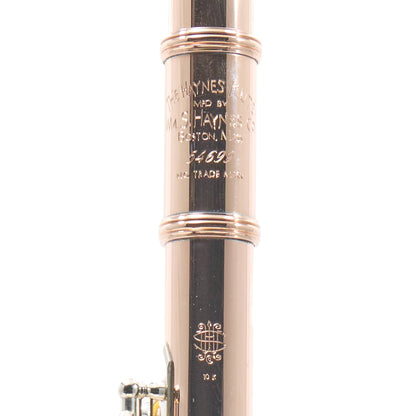 William S. Haynes Custom 10K Gold Flute with Offset G, C# Trill, Split E, B Foot