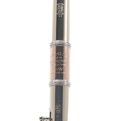 William S. Haynes Custom 14K White Gold Flute with Offset G, C# Trill, B Foot