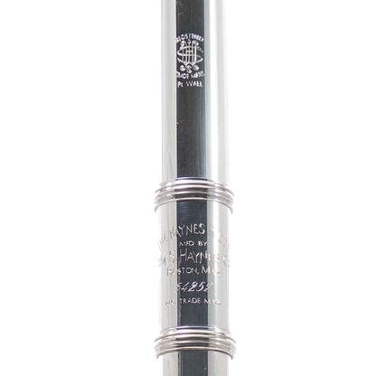 William S. Haynes Custom Silver Flute with B Foot, Offset G, C# Trill, Split E