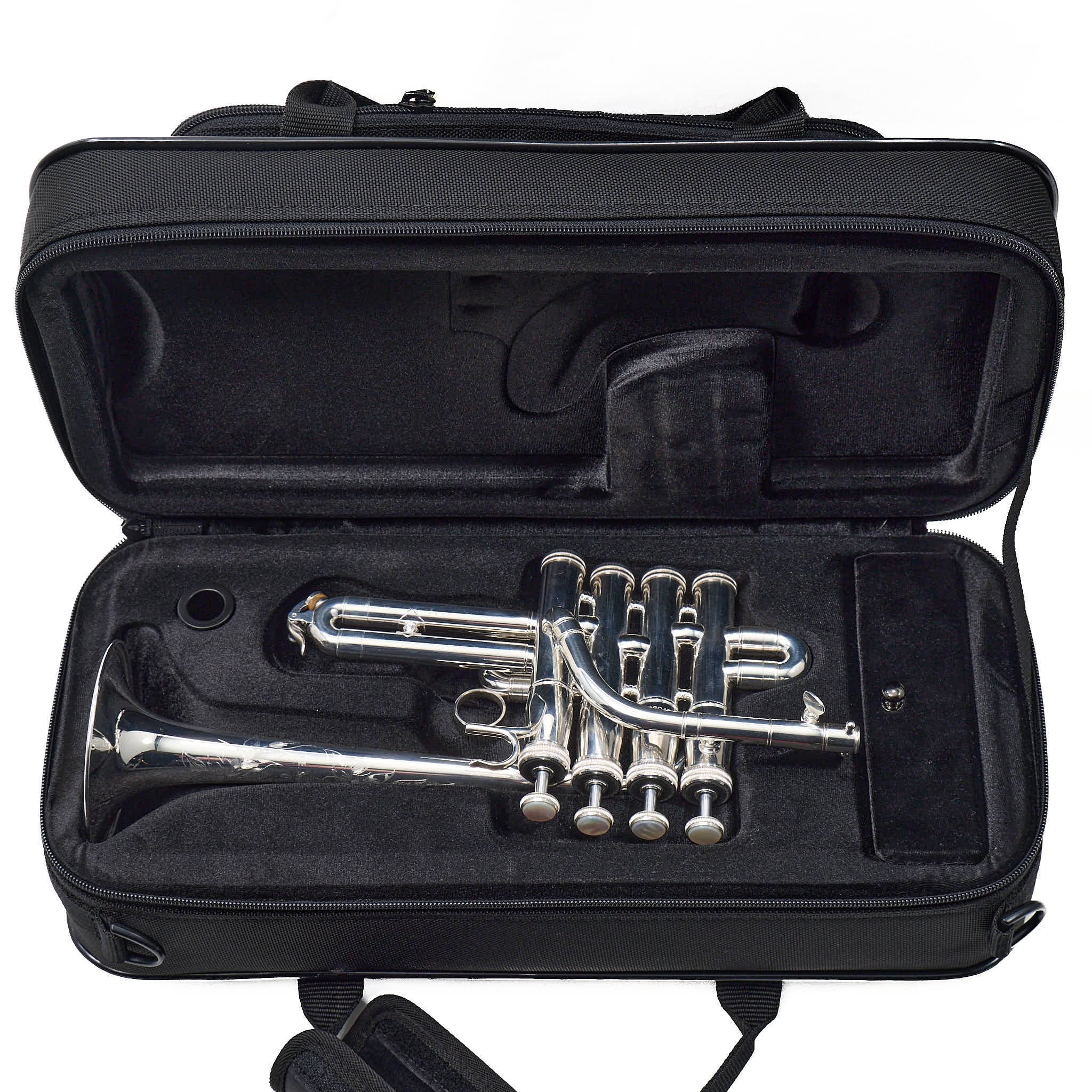 S.E. Shires TRQ9S Q-Series Professional Piccolo Trumpet in Silver Plate