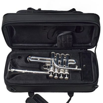 S.E. Shires TRQ9S Q-Series Professional Piccolo Trumpet in Silver Plate
