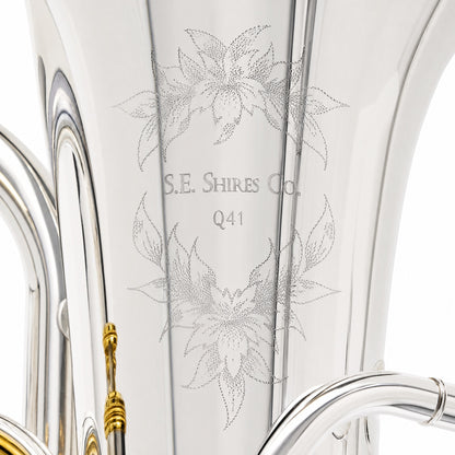 S.E. Shires SEUQ41SG Q-Series Compensating Euphonium in Silver Plate