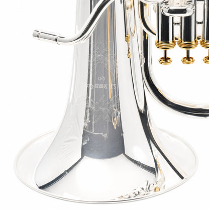 S.E. Shires SEUQ41SG Q-Series Compensating Euphonium in Silver Plate