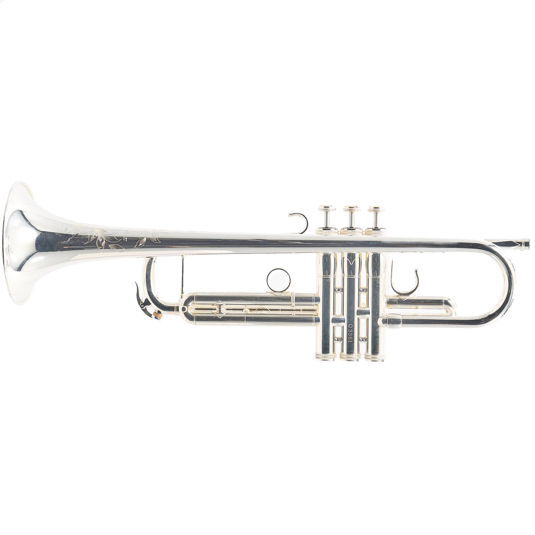 S.E. Shires Q10RS Q-Series Professional Bb Trumpet in Silver Plate