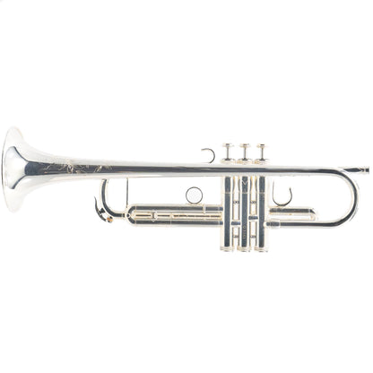 S.E. Shires Q10RS Q-Series Professional Bb Trumpet in Silver Plate