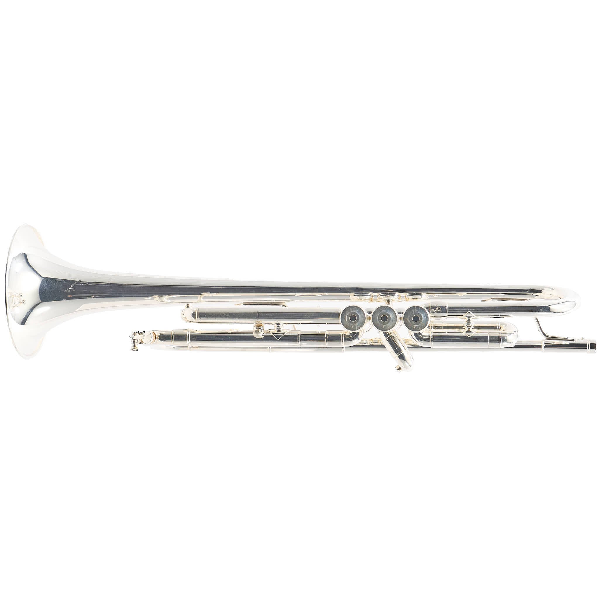 S.E. Shires Q10RS Q-Series Professional Bb Trumpet in Silver Plate