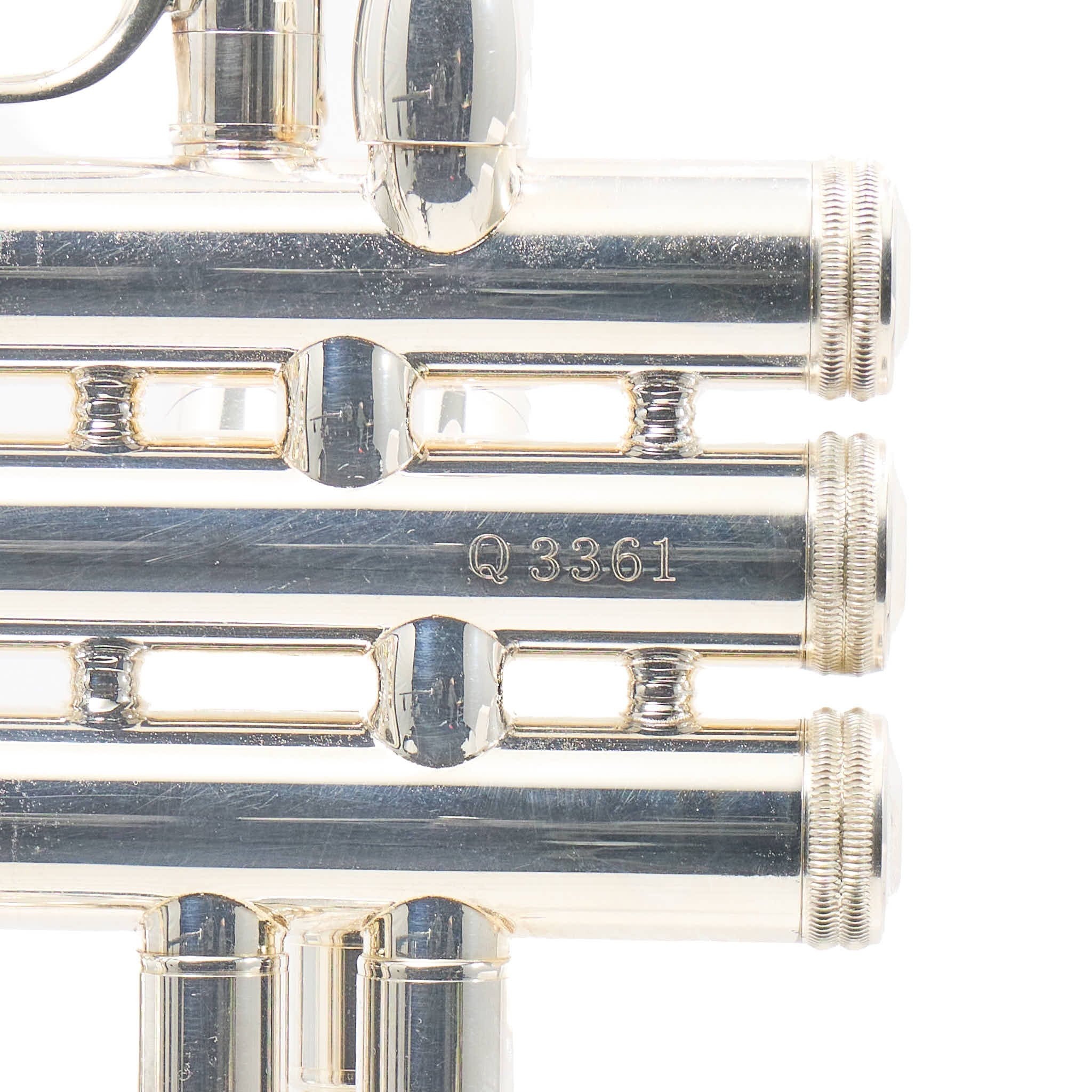 S.E. Shires Q10RS Q-Series Professional Bb Trumpet in Silver Plate