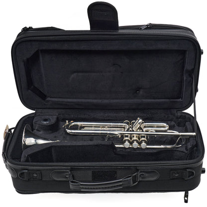 S.E. Shires Q10RS Q-Series Professional Bb Trumpet in Silver Plate