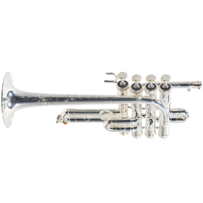 S.E. Shires TRQ9S Q-Series Professional Bb/A Piccolo Trumpet in Silver Plate