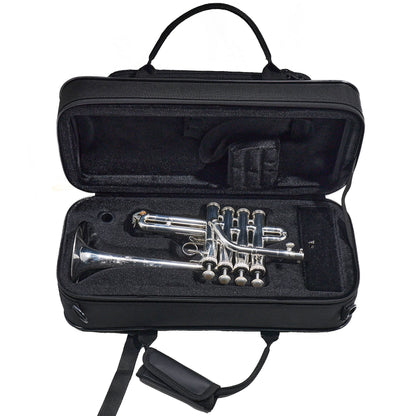S.E. Shires TRQ9S Q-Series Professional Bb/A Piccolo Trumpet in Silver Plate
