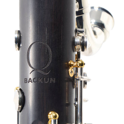 Backun Q-Series Professional Bass Clarinet in Grenadilla with Silver Keys/Gold Posts