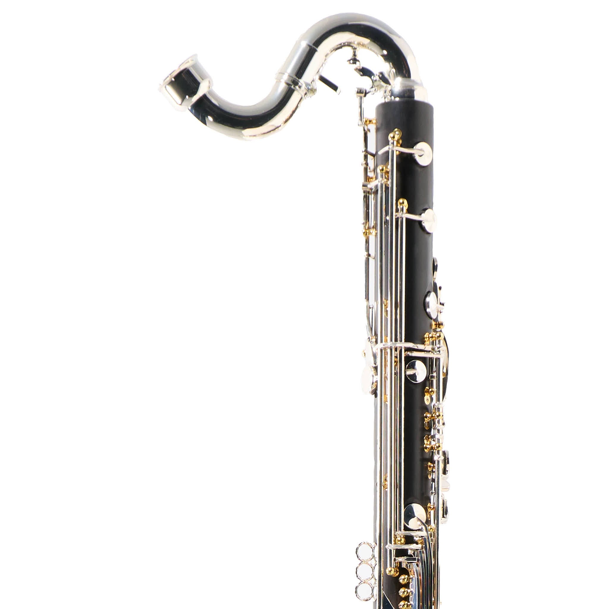 Backun Q-Series Professional Bass Clarinet in Grenadilla with Silver Keys/Gold Posts