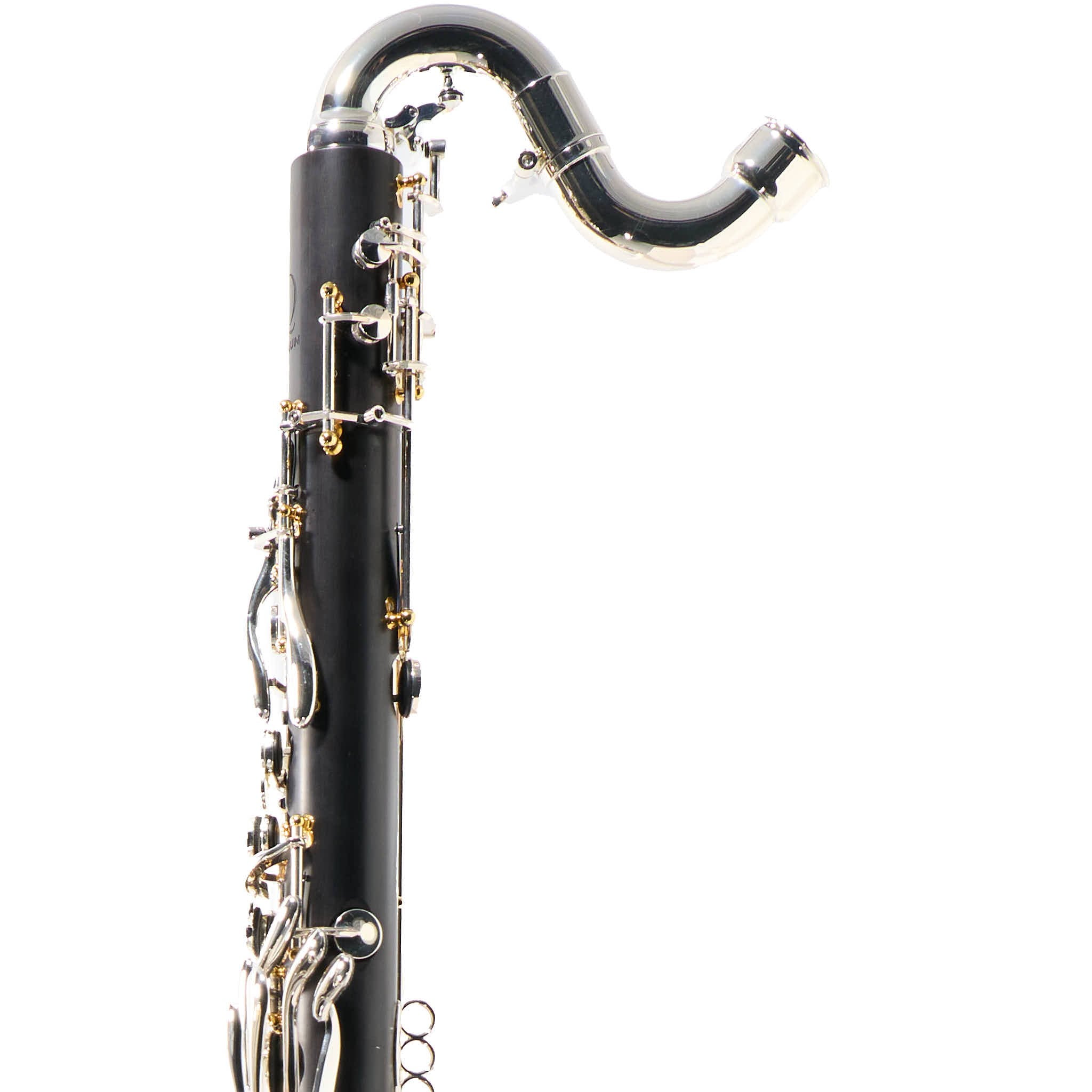 Backun Q-Series Professional Bass Clarinet in Grenadilla with Silver Keys/Gold Posts