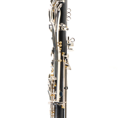 Backun Q-Series Professional Bass Clarinet in Grenadilla with Silver Keys/Gold Posts