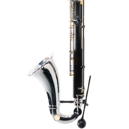 Backun Q-Series Professional Bass Clarinet in Grenadilla with Silver Keys/Gold Posts