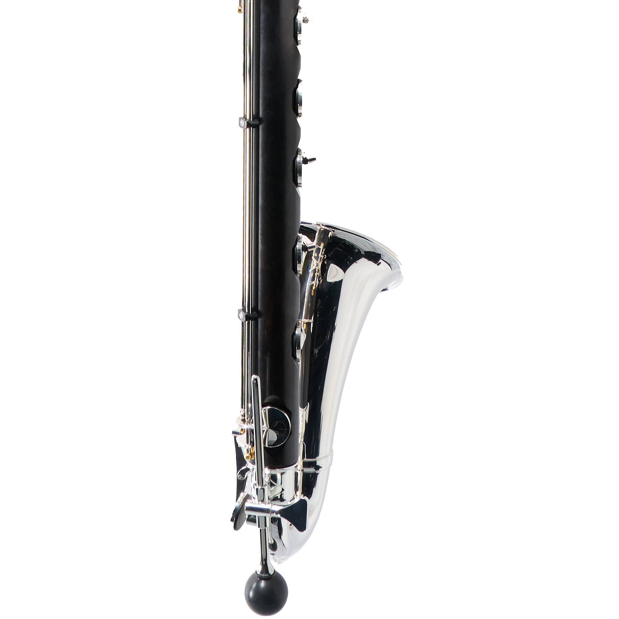 Backun Q-Series Professional Bass Clarinet in Grenadilla with Silver Keys/Gold Posts