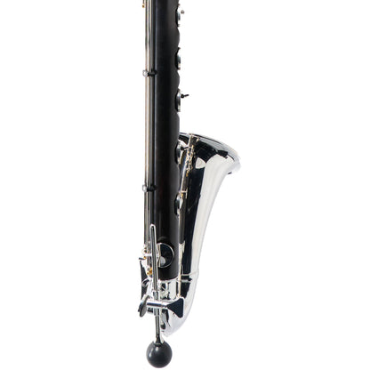 Backun Q-Series Professional Bass Clarinet in Grenadilla with Silver Keys/Gold Posts