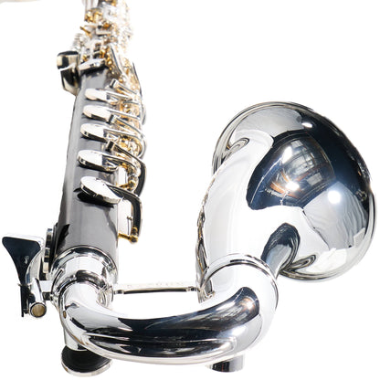 Backun Q-Series Professional Bass Clarinet in Grenadilla with Silver Keys/Gold Posts