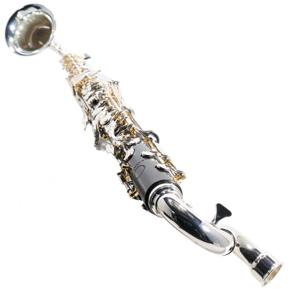 Backun Q-Series Professional Bass Clarinet in Grenadilla with Silver Keys/Gold Posts