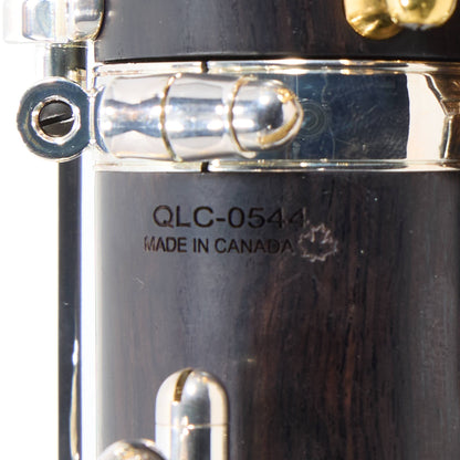 Backun Q-Series Professional Bass Clarinet in Grenadilla with Silver Keys/Gold Posts