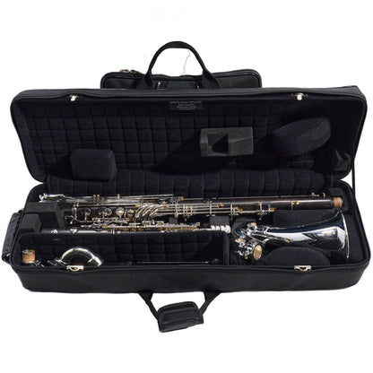 Backun Q-Series Professional Bass Clarinet in Grenadilla with Silver Keys/Gold Posts