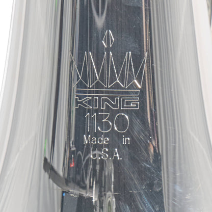 King 1130SP 'Ultimate' Marching Euphonium in Silver Plate