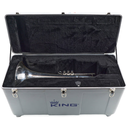 King 1130SP 'Ultimate' Marching Euphonium in Silver Plate