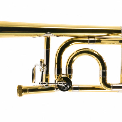 Jupiter JTB1150FOQ Intermediate Bb/F Tenor Trombone in Clear Lacquer