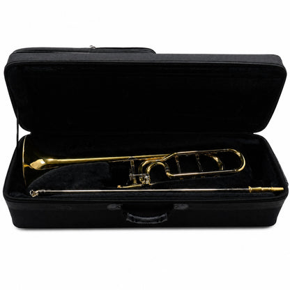 Jupiter JTB1150FOQ Intermediate Bb/F Tenor Trombone in Clear Lacquer
