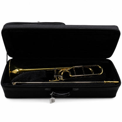 Jupiter JTB1150FOQ Intermediate Bb/F Tenor Trombone in Clear Lacquer