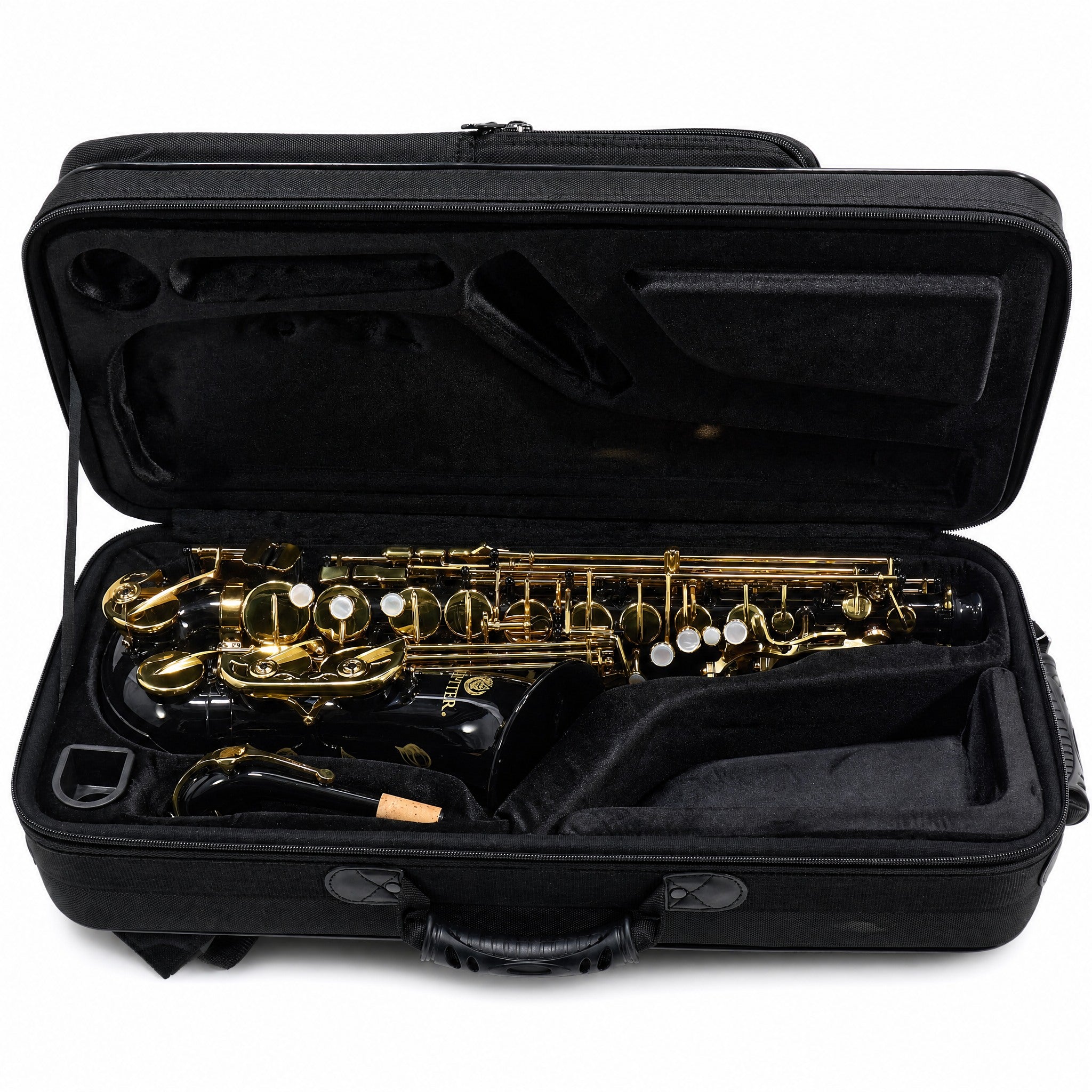 Jupiter JAS1100GOQ Intermediate Eb Alto Saxophone in Gilded Onyx Finish