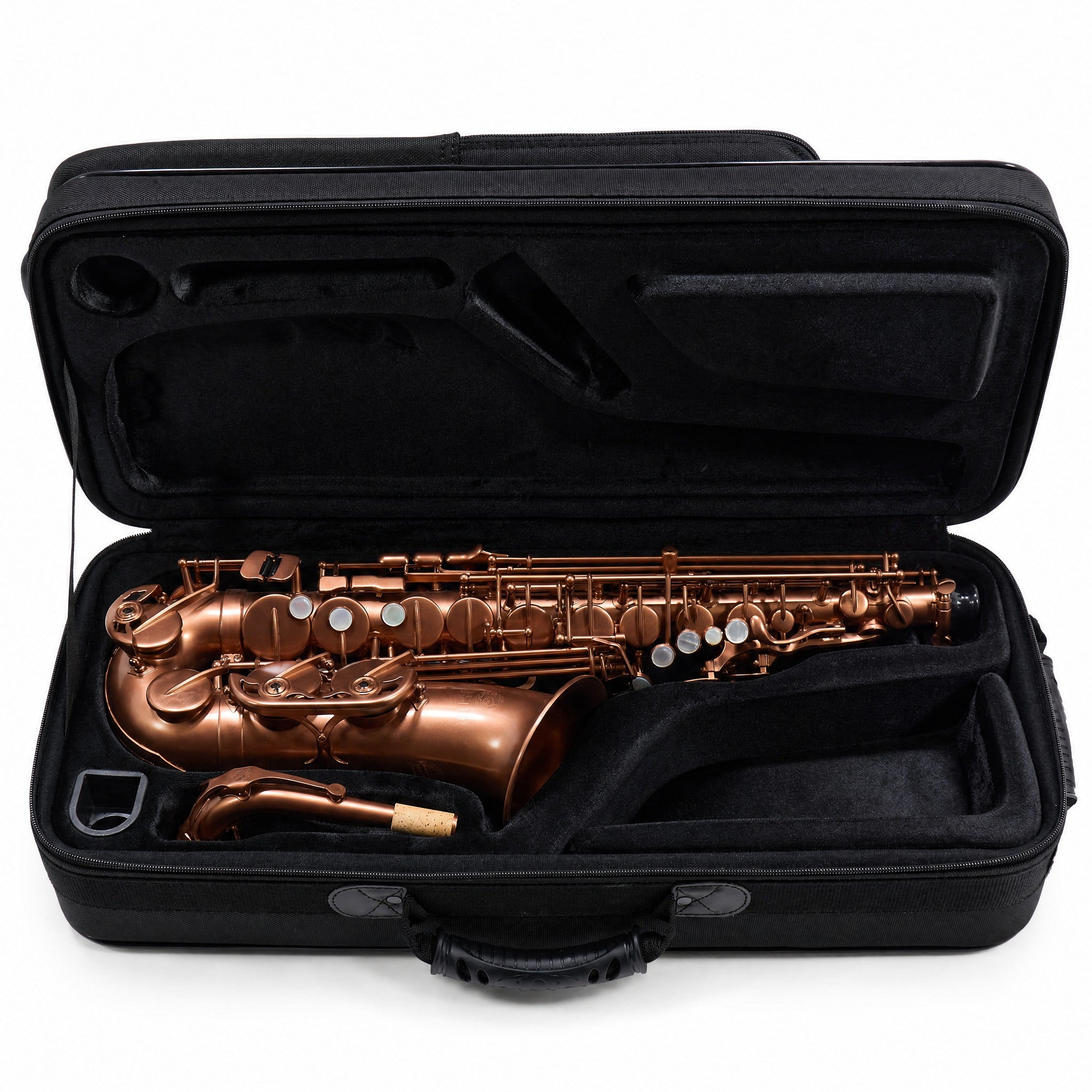 Jupiter JAS1100BAQ Intermediate Alto Saxophone in Burnished Auburn Lacquer