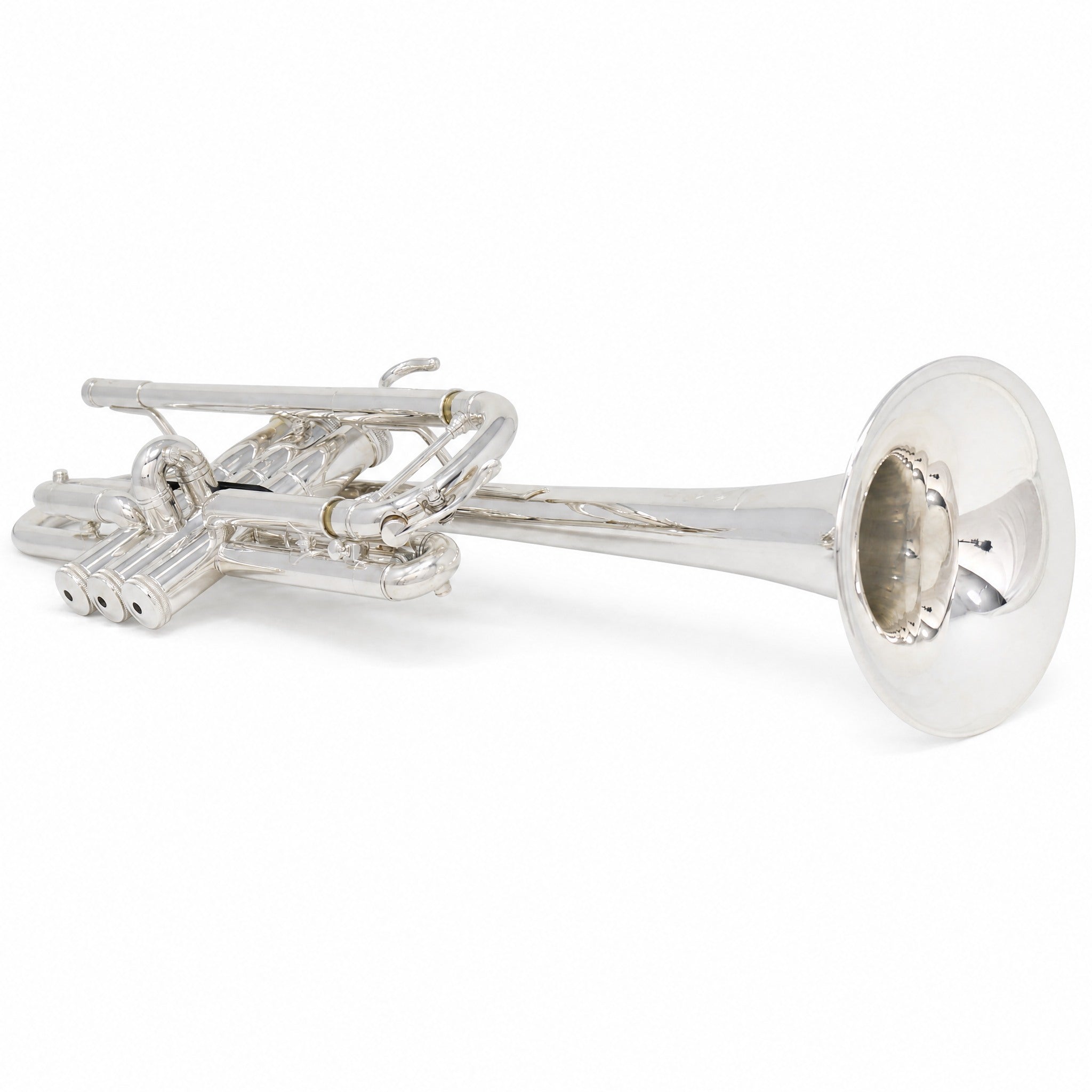 S.E. Shires Q13S Q-Series Professional C Trumpet in Silver Plate