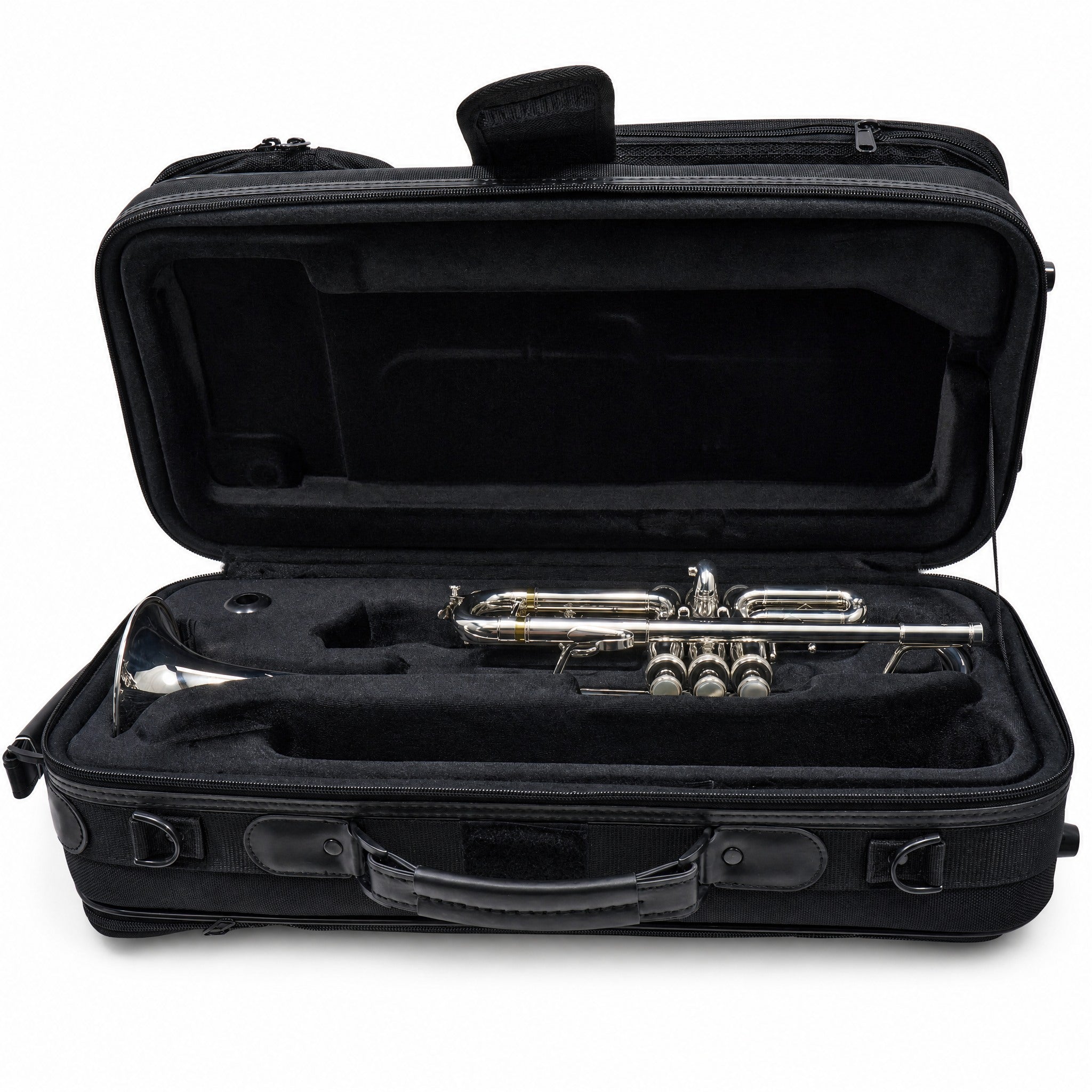 S.E. Shires Q13S Q-Series Professional C Trumpet in Silver Plate