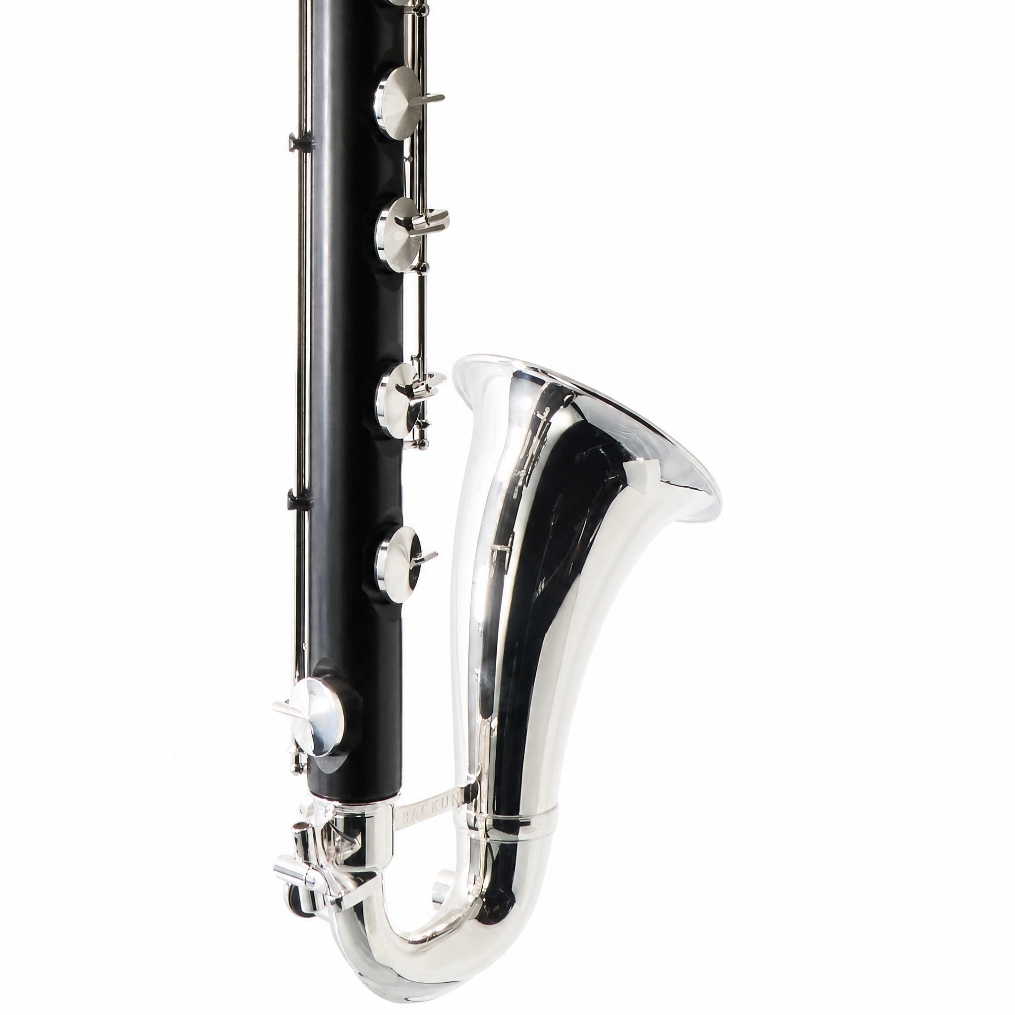 Backun BCLBBQG-C-SK Q-Series Professional Bass Clarinet in Grenadilla with Silver Keys