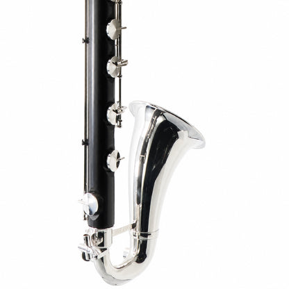 Backun BCLBBQG-C-SK Q-Series Professional Bass Clarinet in Grenadilla with Silver Keys