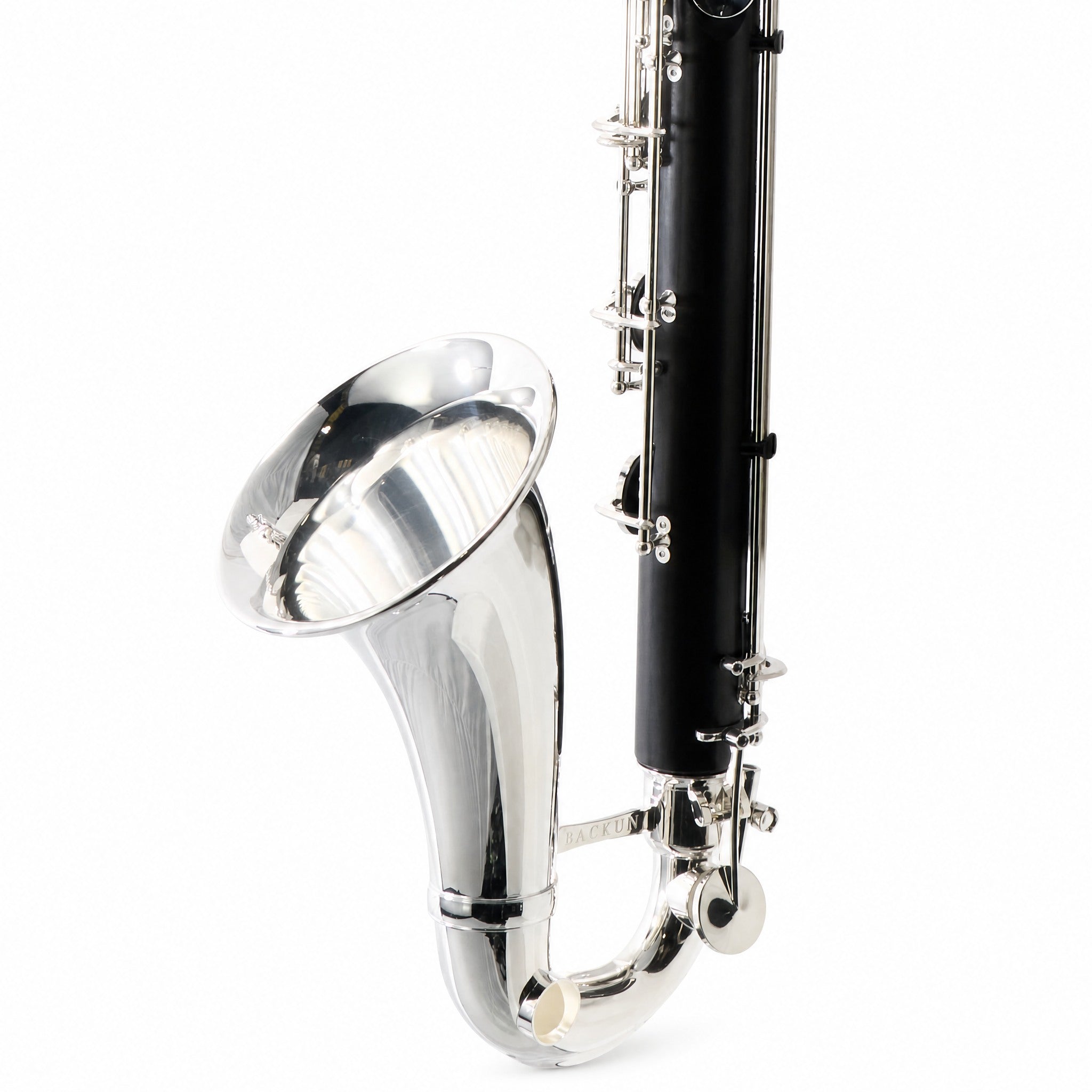 Backun BCLBBQG-C-SK Q-Series Professional Bass Clarinet in Grenadilla with Silver Keys