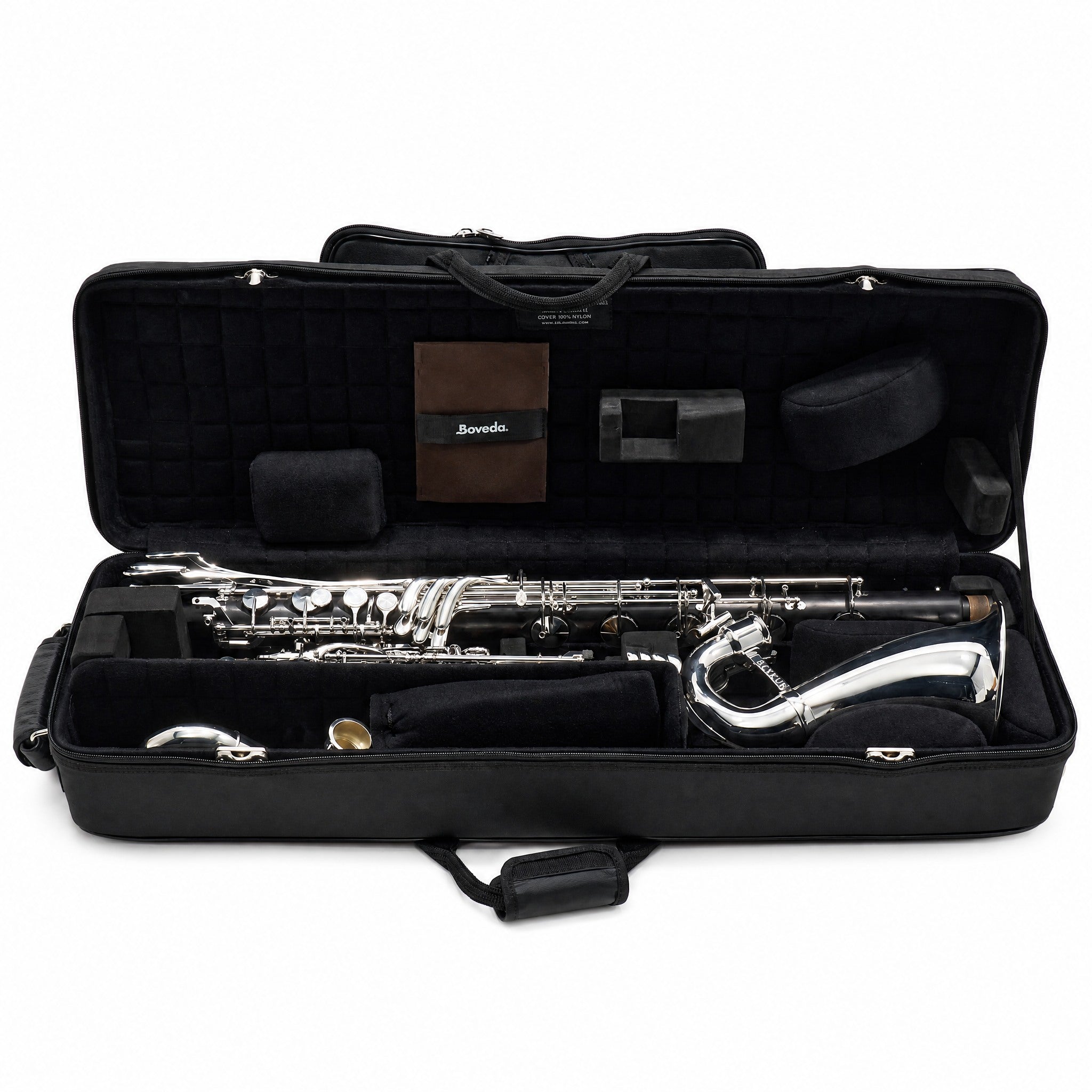 Backun BCLBBQG-C-SK Q-Series Professional Bass Clarinet in Grenadilla with Silver Keys