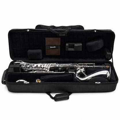 Backun BCLBBQG-C-SK Q-Series Professional Bass Clarinet in Grenadilla with Silver Keys