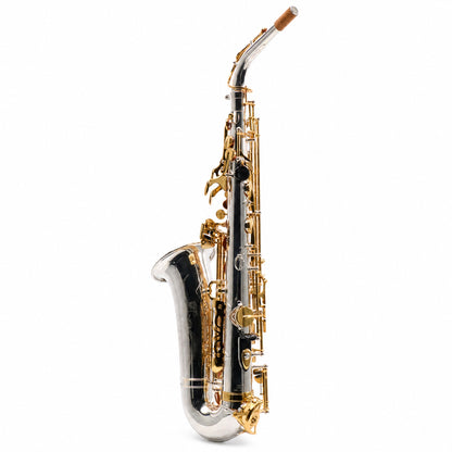 Yamaha YAS-480SGLKY Intermediate Alto Saxophone in Silver Plate with Gold Lacquer Keys