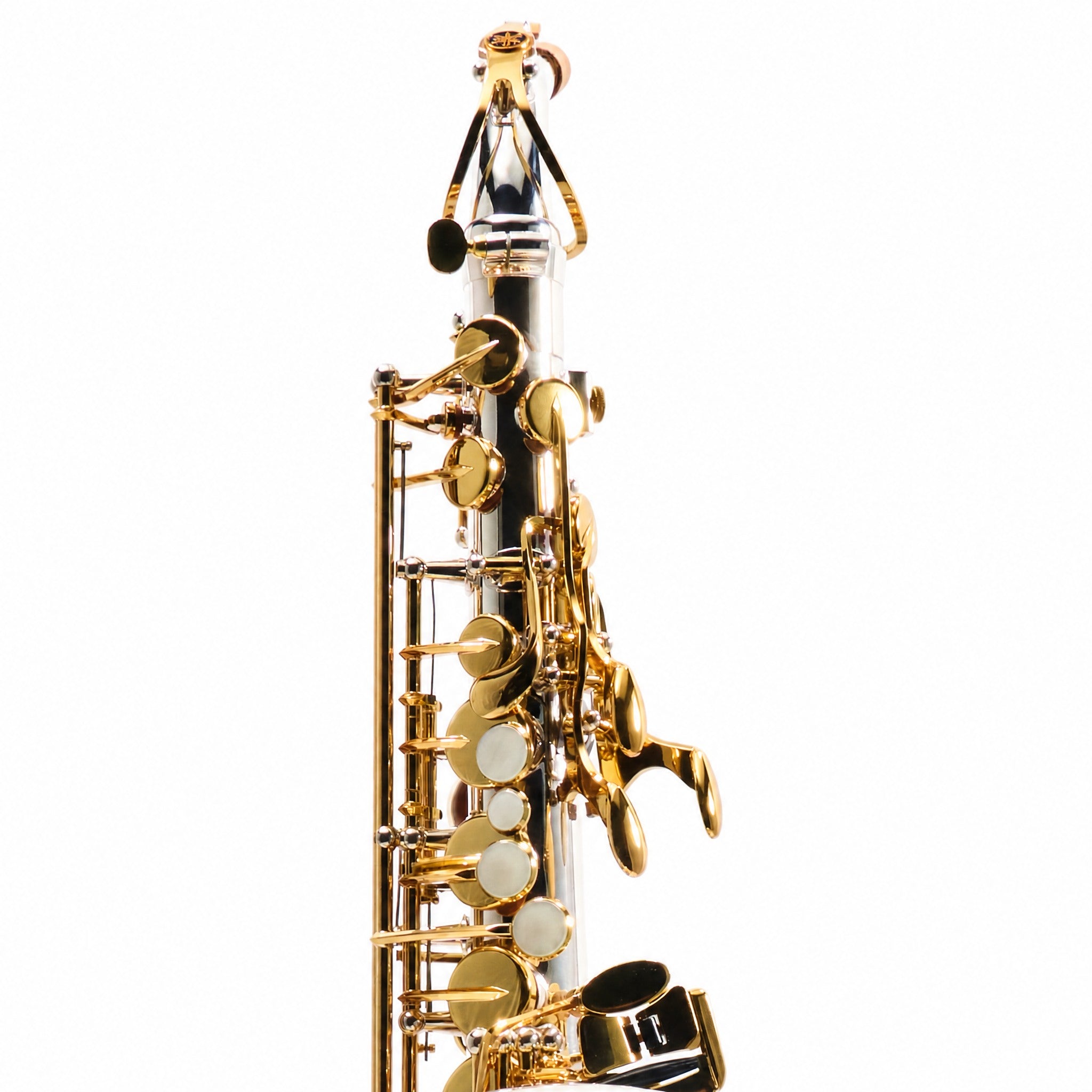 Yamaha YAS-480SGLKY Intermediate Alto Saxophone in Silver Plate with Gold Lacquer Keys