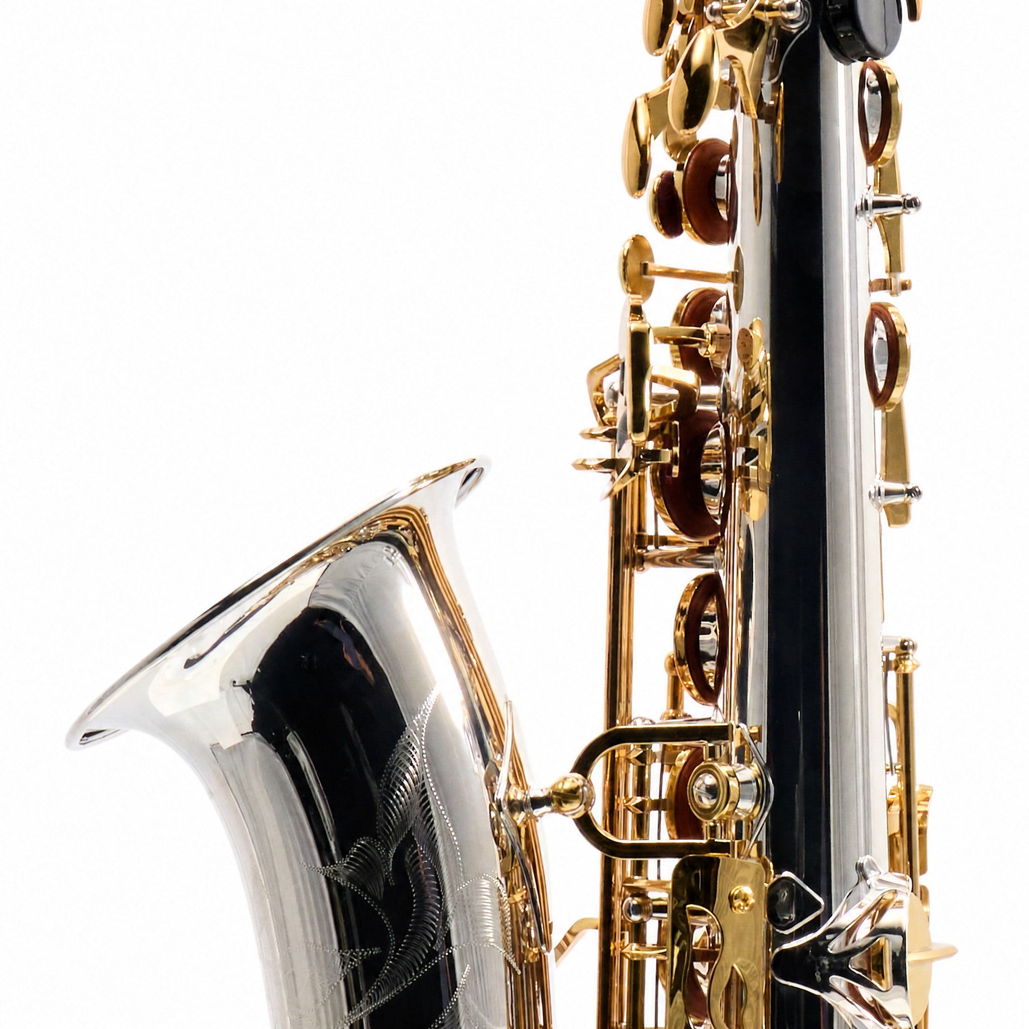 Yamaha YAS-480SGLKY Intermediate Alto Saxophone in Silver Plate with Gold Lacquer Keys