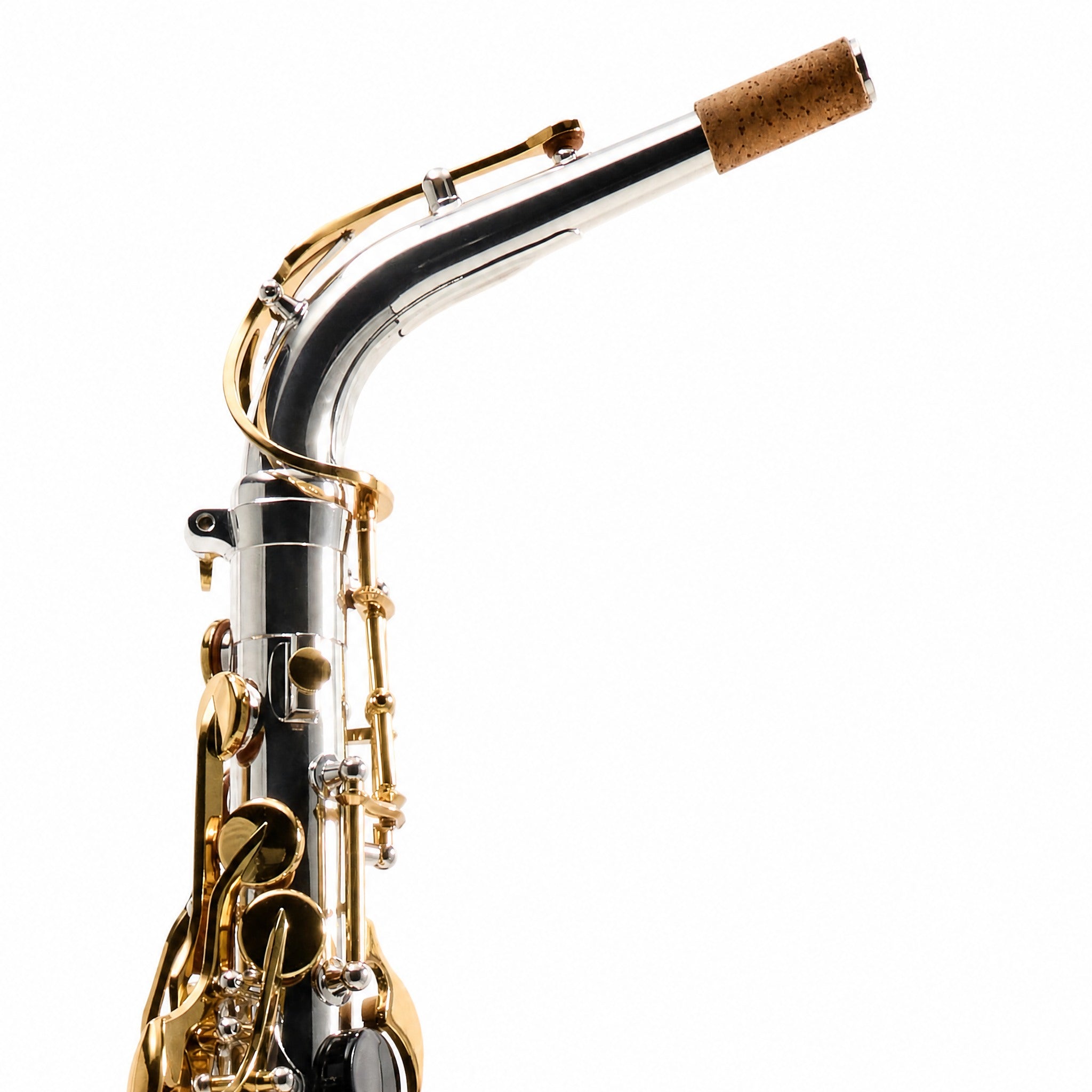 Yamaha YAS-480SGLKY Intermediate Alto Saxophone in Silver Plate with Gold Lacquer Keys